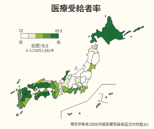 医療受給者率