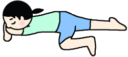 うつぶせで行う体操